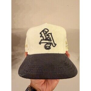 Dvniel Luu Snapback LA Limited Edition Satin Lined Hidden Pockets Crème Grey